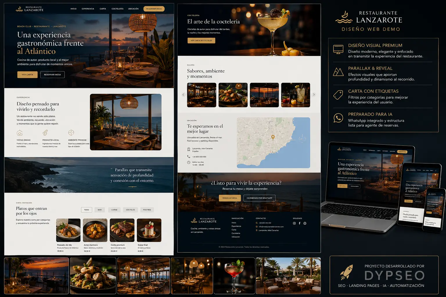 Proyecto web para restaurante