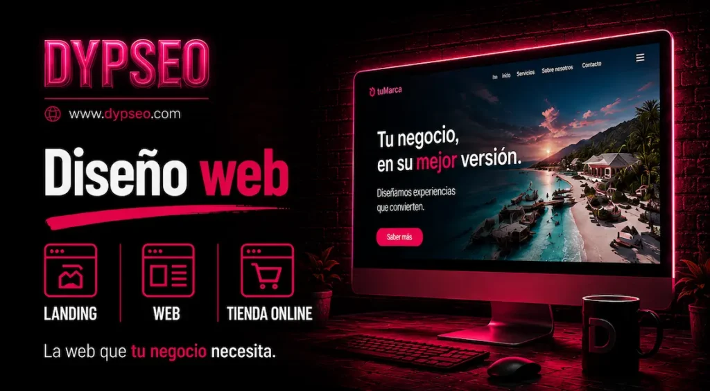 Servicio de diseño web de DYPSEO en Lanzarote